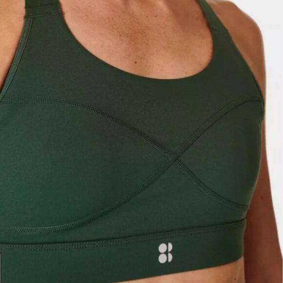 Sweaty Betty Power Medium Support Sports Bra Trek Green Size L - Picture 3 of 10